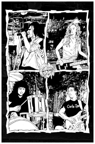 White Zombie Comic Book Interior Page
